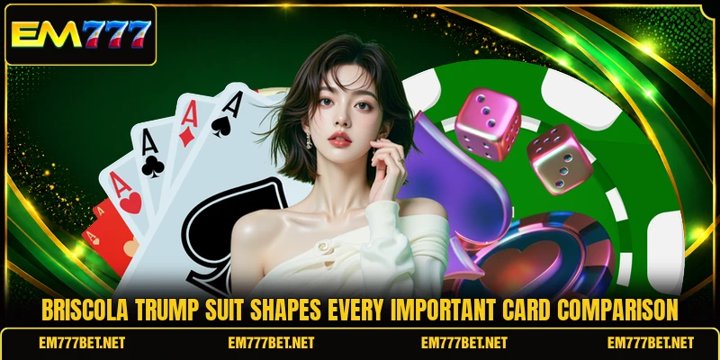 Briscola trump suit shapes every important card comparison