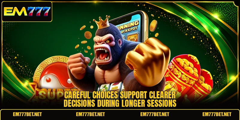 Careful choices support clearer decisions during longer sessions