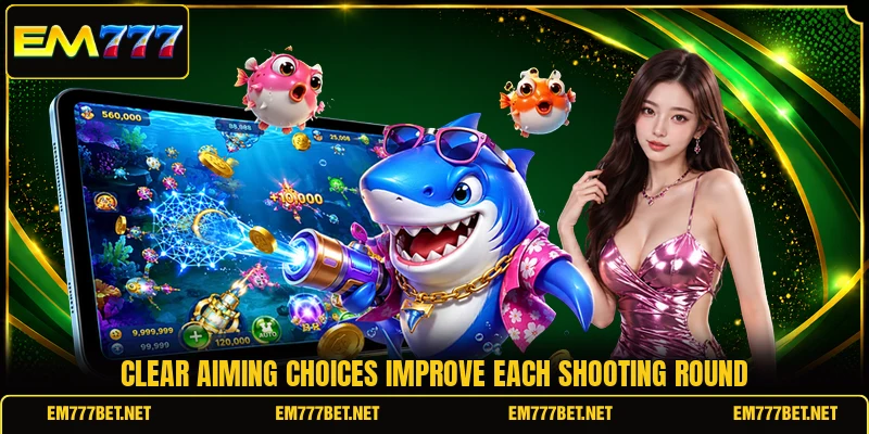 Clear aiming choices improve each shooting round
