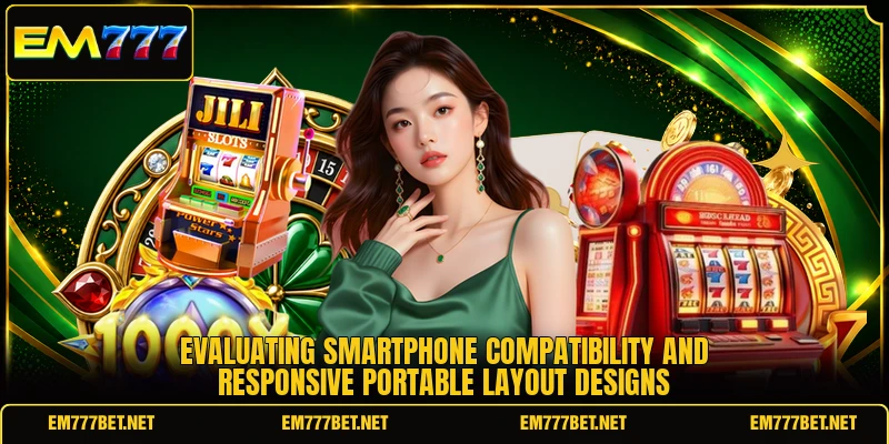 Evaluating smartphone compatibility and responsive portable layout designs