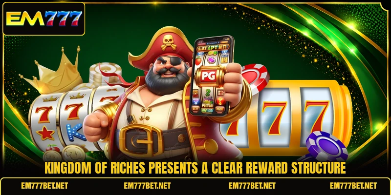 Kingdom of Riches presents a clear reward structure