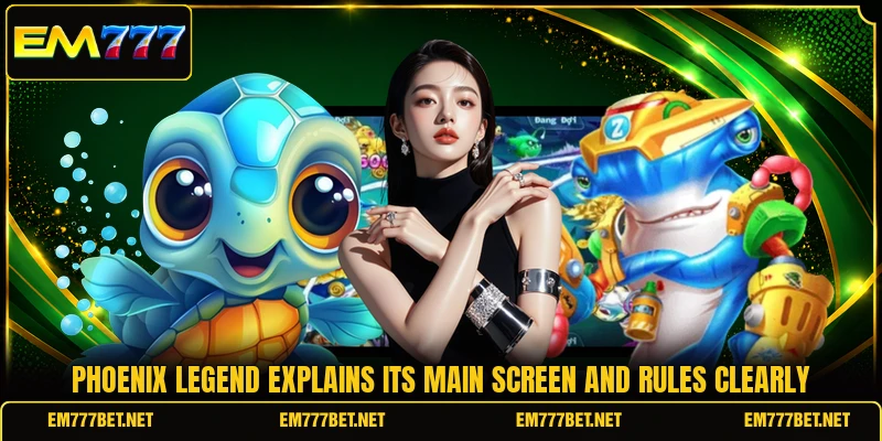 Phoenix Legend explains its main screen and rules clearly