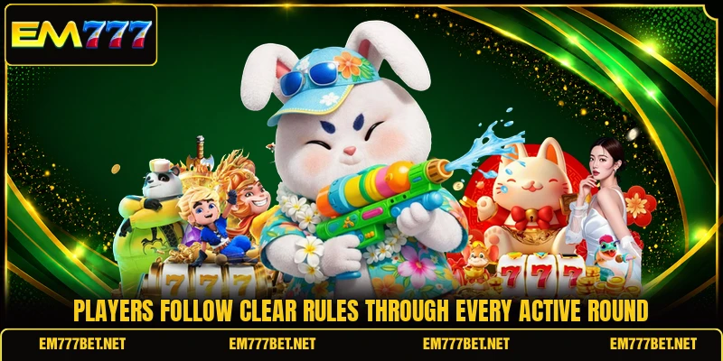 Players follow clear rules through every active round