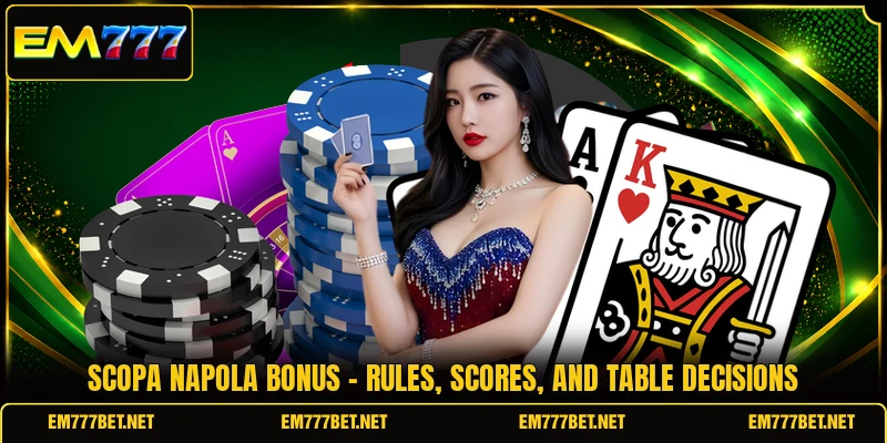 Scopa Napola Bonus - Rules, Scores, And Table Decisions