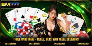 Three Card Brag - Rules, Bets, And Table Decisions